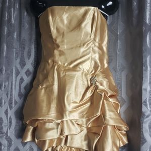 Gold dress